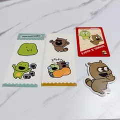 にしむらゆうじ かっぱとたぬき ステッカー カード