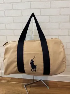 【レア】RALPH LAUREN ビッグポニー ミニボストン　ベージュ