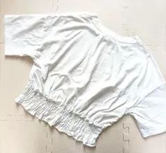 ウエストシャーリングクロップドT 01 OFF WHITE