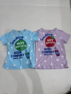 ホットビスケッツ 半袖Tシャツ ソーダ柄 お揃い　ペア　リンクコーデのサムネイル