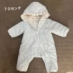 色違いあり！７０センチ 水色 フリル付きベビーアウター