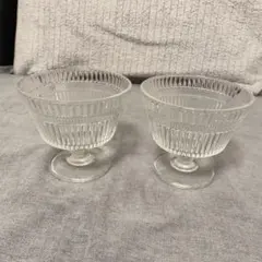 【157d】デザートグラス　パフェグラス　2個セット