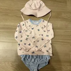 ラッシュガード 水着　帽子　セット