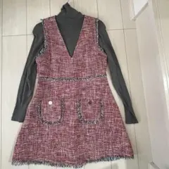 ZARA ザラ ツイードワンピース ジャンパースカート