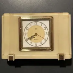 MEIJI 30DAY 日の出型ぜんまい置き時計 昭和レトロ　ヴィンテージ　稼働 MEIJI 30DAY 日の出型ぜんまい置き時計 昭和レトロ ヴィンテージ