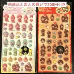 モンチッチ 硬い ぷくぷくシール 2枚 おまけ1枚 きゅんポップシール 立体