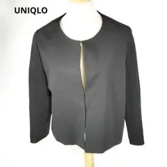 UNIQLO ポンチラウンドネックジャケット ノーカラージャケット 大きいサイズ