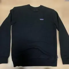 美品！patagonia ロゴ入りスウェット　レギュラーフィット　メンズS 黒