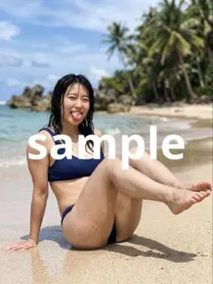美女 グラビア AI画像 ネイビー水着 260904_57