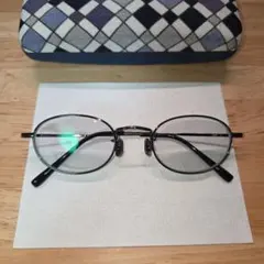 【完売品】鯖江 メガネ チタン オーバル made in japan