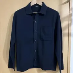 ユニクロ　ミラノリブシャツカーディガン　サイズ:M