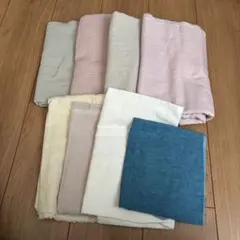 【最終価格】ダブルガーゼ はぎれ　ぽこぽこ　まとめ売り　大きめ