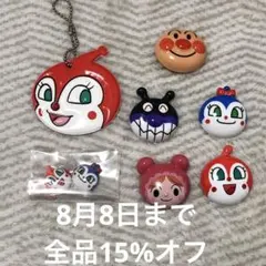 新品未使用　どきんちゃん　ネームタグ　ヘアゴムキット　バッグパーツ