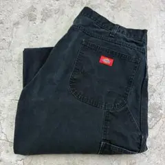 Dickies　ペインターパンツ　W36 L31　ブラック　古着　ワークのサムネイル