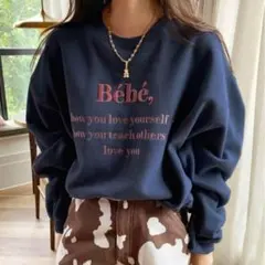 『f5』 セール中❣　ロゴプリント　トレーナー　秋服　レディース　カジュアル