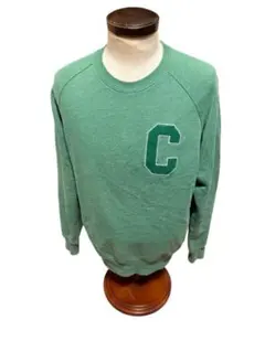 カーハート WIP スウェット パッチロゴ 緑 ラグラン S相当