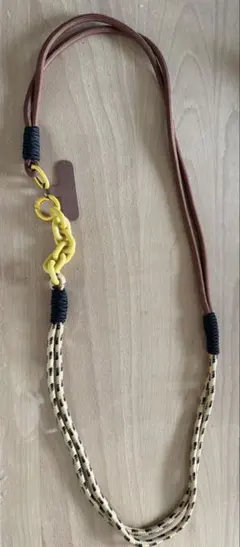 新品スマホストラップ　茶色