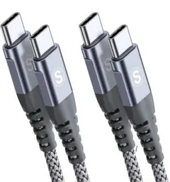 【PD対応】【 60W急速充電】タイプc ケーブル 1M/2本セット