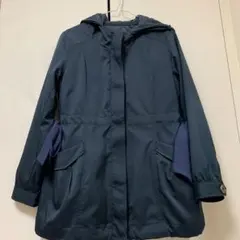 Ruw de Rew ネイビー フード付き マウンテンパーカー