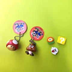 【最終値下げ‼️】スーパーマリオ★マスコットキーホルダー╱まとめ売り➅
