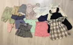 【80-90サイズまとめ売り】夏服 女の子petitmain、UNIQLOほか