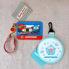 ハンギョドン　カラビナ付きポーチ　リール付きパスケース