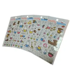 韓国限定品正規品ミッフィークリスタルシール ステッカー3dシール4枚セット