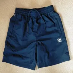 アディダス オリジナルス ショートパンツ M ナイロン ハーフ 水陸 ネイビー