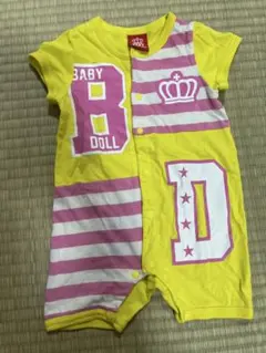 BABY DOLL ストライプロンパース 70