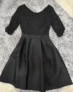 【美品】パーティードレス　レース　フレアスカート　Aライン