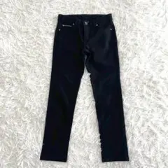 EDWIN エドウィン スリムパンツ XS ブラックパンツ 美脚 細見え