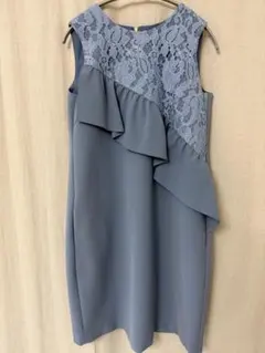 カエン　フリル切り替えドレス　パーティードレス