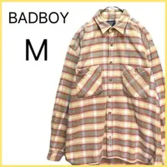 【BADBOY】 長袖 ネルシャツ チェック ストリート スポーツ カジュアルのサムネイル