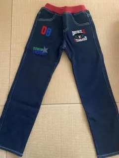 ミキハウス ダブルb 130 デニム フリース