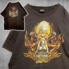 CBAB ハーレー Tシャツ USA製 ダビッドソン エイリアン 宇宙人 古着 