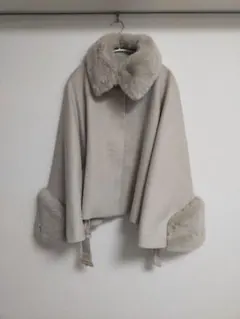 ポンチョ ファーコート