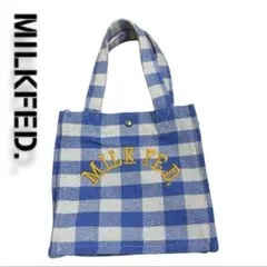 【美品】MILKFED. ミルクフェド ギンガムチェックミニトートバッグのサムネイル
