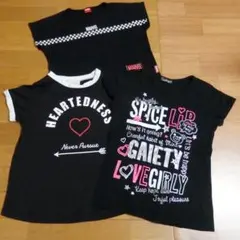 半袖 Tシャツ 3枚セット 黒のサムネイル