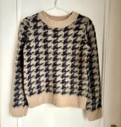 Te chichi チェックジャガードニット