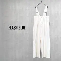 フラッシュブルー　KAORU　サロペット　オーバーシルエット　ホワイト　サイズMのサムネイル