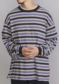 【美品】TOWN WL BORDER PRL Cut and sew Lサイズ