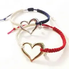 オープンハート♡コードブレスレット