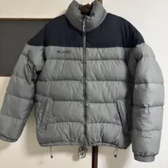 90s 00s Columbia コロンビア　ダウンジャケットグレー　肉厚　XL