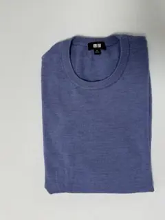 UNIQLO ライトブルー クルーネックニット M