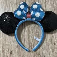 ミニーマウス風スパンコールカチューシャ