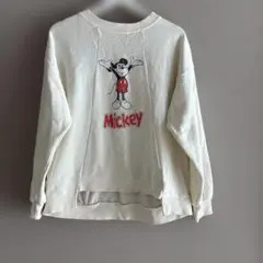 GLOBAL WORK ミッキーマウス トレーナー M