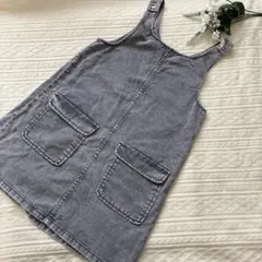 H&M＊1枚で可愛い♡おしゃれなジャンスカ＊140cm