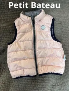 petit bateau キルティング ベスト　ピンク　18m