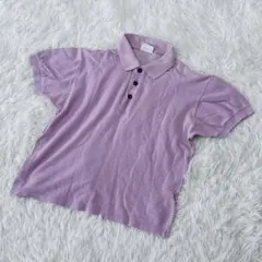 【c4403】TRUSSARDI ポロシャツ 半袖 パープル　イタリア製のサムネイル
