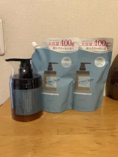 ココネ クレイクリームシャンプー本体、詰め替え2セット